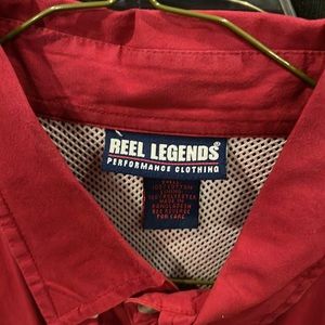 Reel legends red fishing shirt. Performance clothing. Open to offers